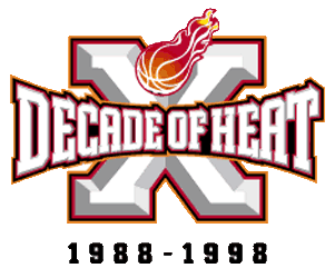 Miami Heat 1997-1998 Anniversary Logo cricut iron on